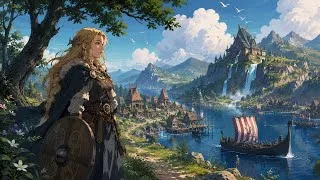 Thumbnail: Mystical Viking Lands ⚔️🌿 | Enchanted Nordic Fantasy Music – Magical Forests & Ancient Kingdoms