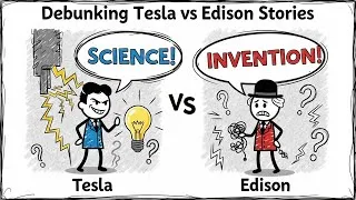 Thumbnail: Debunking Tesla vs Edison Stories