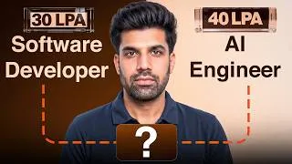 Thumbnail: Please! Don’t waste time on the wrong career | AI Engineer vs Software developer.