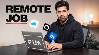 Thumbnail: How Indians Actually Get ₹40L+ Remote Jobs in 2026 (No Hype)