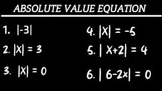 Thumbnail: Absolute Value Equations Explained | Step-by-Step with Multiple Examples