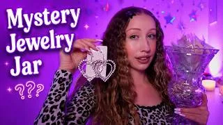 Thumbnail: ASMR Mystery Jewelry Jar🫙💎 Soft Sorting, Sparkly Jewelry Sounds & Whispered Show + Tell