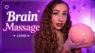 Thumbnail: ASMR Brain Massage 🧠 | Oily Gloves, Brain Kneading, and Squishy Sounds