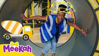 Thumbnail: Meekah Explores a Construction Playground and Learns About Diggers! | 1 HR OF MEEKAH! | Meekah Moves