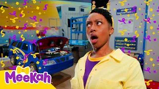 Thumbnail: Meekah's Fast Vehicle Challenge | Fix Cars, Boats & Trucks | Meekah Mooves