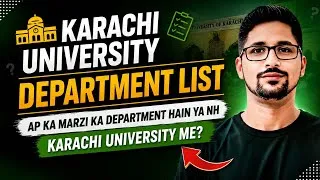 Thumbnail: Test based Departments in Karachi University || Department list Karachi University || KU departments