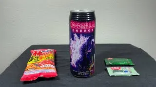 Thumbnail: Godzilla purple energy drink - Trying Japanese snacks (part 2)