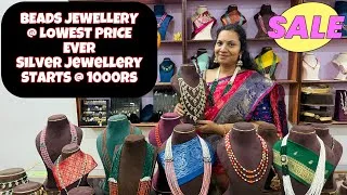 Thumbnail: Budget Friendly Beads jewellery | Gold plated Silver jewelry |Mee sandhya | Latest collection | Sale