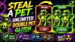 Thumbnail: STEAL A PET NEW UPDATE 🤯NEW DOUBLE PET GLITCH 💯NEW PET, GLITCH ✅STEAL A PET NEW GLITCH😰NEW UPDATE#ff