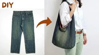 Thumbnail: DIY 안입는 청바지로 가장 인기있는 호보백 만들기/청바지 리폼/Make the most popular hobo bag from old jeans