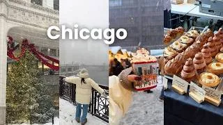 Thumbnail: Chicago Daily Vlog｜best place to see fall leaves🍁｜snowy days and christmas markets☃️｜dinner spots