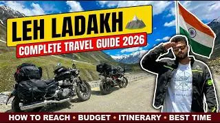 Thumbnail: Leh Ladakh Complete Travel Guide 2026 🏔️ | Budget, Itinerary, How to Reach & Best Time