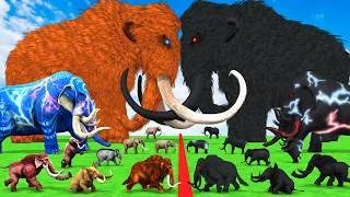 Thumbnail: Prehistoric Animals VS Shadow Itself Mammals Size Animal Epic Battle Animal Revolt Battle ARBS