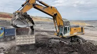 Thumbnail: Liebherr 974 Excavator Loading Overburden On Mercedes And MAN Trucks - Ascon Ltd