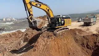 Thumbnail: Caterpillar 352F Excavator Loading Overburden On Mercedes And MAN Trucks - Ascon Ltd