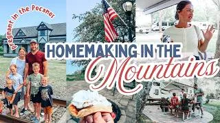 Thumbnail: A WEEKEND in the WOODS: camper tour, antiquing + exploring the Pocanos with 4 KIDS & pregnant!