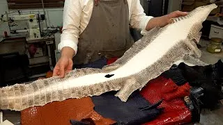 Thumbnail: Processes of skilled craftsmen making luxurious products with crocodile leather BEST 4
