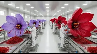 Thumbnail: Inside a Saffron Factory Harvesting the Red Gold of the Spice World (Full Process)