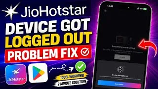 Thumbnail: Jio Hotstar Device Got Logged Out | Device Got Logged Out Jio Hotstar | Jio Hotstar Not Working