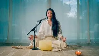 Thumbnail: Guided Meditation & Singing | Connect to Source Light & Release Heavy Energy