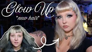 Thumbnail: glow up with me ♡ new hair + current makeup routine