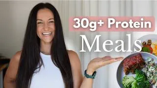 Thumbnail: 30g+ Protein Meals for the Week | How I Eat to Build Muscle as a Mom of 4