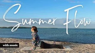 Thumbnail: 25 MIN YOGA || Summer Solstice Flow • Sun Salutations – Scandinavian Midsummer Yoga in Denmark