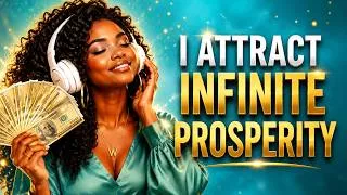 Thumbnail: I Attract Infinite Prosperity ✨ Powerful Money Affirmations #Afrobeat 🌟 - Melanin Wealth