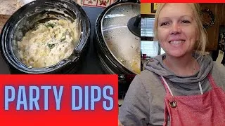 Thumbnail: TWO DELCIOUS DIPS for Holiday parties - ONE secret ingredient - Both made in slow cooker