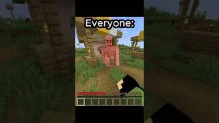Thumbnail: POV: When you try and kill an Iron Golem for the first time #shorts #minecraft