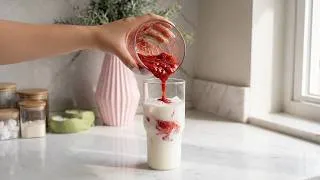 Thumbnail: A Peaceful Morning Routine | Strawberry Milk, Cleaning & Cherry Clafoutis
