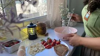 Thumbnail: healthy morning routine | detox water, green tea & cozy kitchen reset