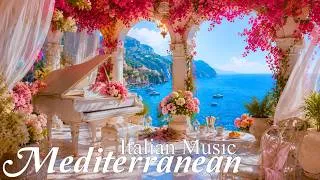 Thumbnail: Chill Mediterranean Music 🌊🏡 Bright Italian Vibes & Upbeat Instrumentals with 4K Coastal Scenes 🎶