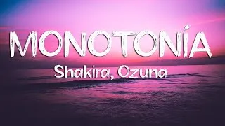 Thumbnail: Shakira, Ozuna - Monotonía (Letra/Lyrics)