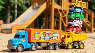 Thumbnail: Mega Toy Truck Crash Adventure! 🚛💥 Tallest Car Tower Challenge