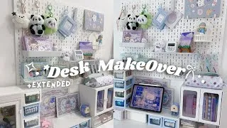 Thumbnail: Desk Makeover + Extension 🩵ASMR ✧.* Cozy & aesthetic ⊹ ࣪౨ৎ˚₊ Chill Vlog  