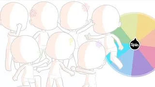 Thumbnail: HUGE Friend Group 🩵 | Spin the Wheel OC Challenge | 7 BESTIES🤞| [ Gacha Club ]