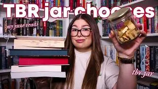 Thumbnail: TBR prompt jar chooses my june reads! let's make a june TBR together 🍃✨📖