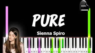 Thumbnail: Pure by Sienna Spiro synthesia piano tutorial + sheet music + lyrics