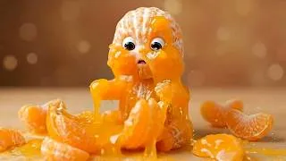 Thumbnail: Cute or Creepy? AI Fruit Babies  Bursting 🍊💥👶 | The Ultimate Satisfying ASMR