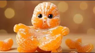 Thumbnail: Cute or Creepy? AI Fruit Babies Kneading & Squeezing 🍎👶 | The Ultimate Satisfying ASMR