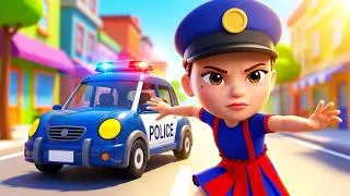 Thumbnail: Wee-woo, Baby PoliceGirl Song 👮‍♂️ | Me Me Band Nursery Rhymes
