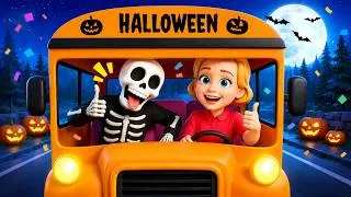 Thumbnail: Wheels on the Bus - on Halloween +  Halloween Dance  | Nursery Rhymes & Kids Songs