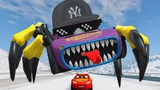 Thumbnail: Epic Escape From Lightning McQueen Eater Crab Thug Life | McQueen VS Lightning McQueen #2