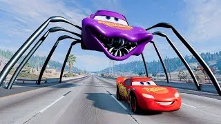 Thumbnail: Giant SPIDER McQueen Eater Car VS Lightning McQueen Escape From Monster | Lightning McQueen Cars #3