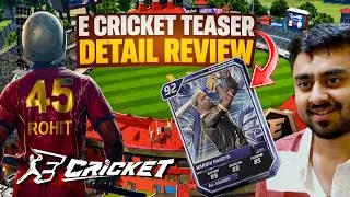 Thumbnail: E CRICKET 🏏 BIG REVEAL Before Launch! 🔥 TEASER Detail REVIEW