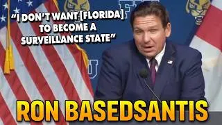 Thumbnail: Ron DeSantis comes out AGAINST Flock cameras surveillance, says public is "right to be concerned"