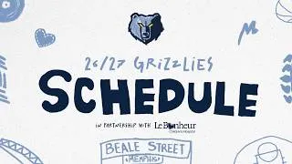 Thumbnail: Memphis Grizzlies 2026-27 NBA Schedule Release