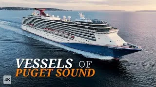 Thumbnail: Puget Sound Ships, Boats | 2 Hours of Relaxation, Ferries, Cruise Ships, Sail boats, Water Taxis...