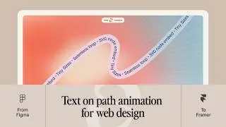 Thumbnail: Figma to Framer: Animated Text on Path with Sway - Meng Design